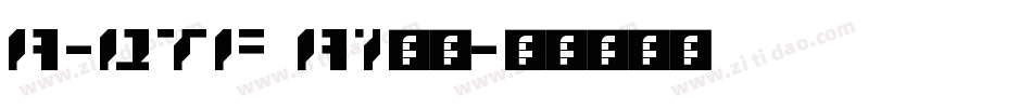A-QTF A1明朝字体转换